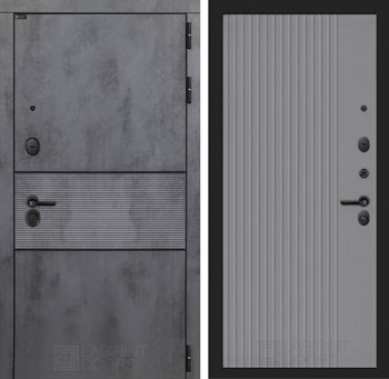 Входная дверь INFINITY 29 - Серый рельеф софт - фото 100595