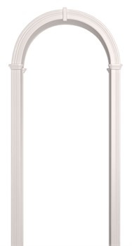 АРКА ВАЛЕНСИЯ ПВХ,ЦВЕТ - БЕЛАЯ ЭМАЛЬ