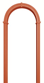 АРКА ВАЛЕНСИЯ ПВХ,ЦВЕТ - ВИШНЯ ОКСФОРД