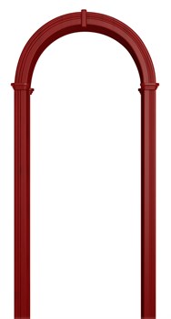 АРКА ВАЛЕНСИЯ ПВХ,ЦВЕТ - КРАСНЫЙ КЛЕН