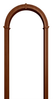 АРКА ВАЛЕНСИЯ ПВХ,ЦВЕТ - ИТАЛЬЯНСКИЙ ОРЕХ