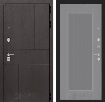 Входная дверь URBAN 30 - Серый рельеф софт - фото 102446