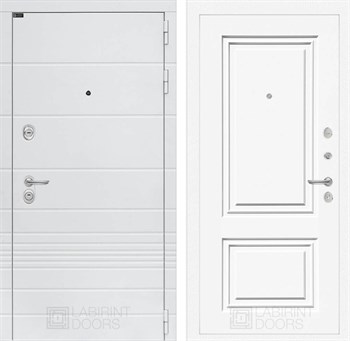 Входная дверь Трендо 26 - Эмаль RAL 9003 - фото 102800