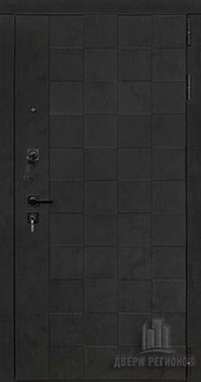 Дверь входная Quadro, цвет бетон графит темный 10 мм, панель - 62001 цвет светло-серый серена - фото 106119