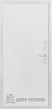Дверь входная Президент Лайн Белый, цвет белый матовый + белый пластик, панель - президент тренд цвет белый - фото 106558