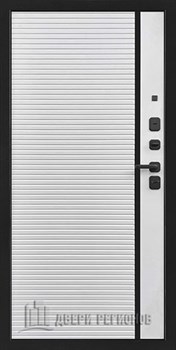 Дверь входная Стайл, цвет чёрная мягкая шагрень, панель - стайл цвет дуб светлый пвх - фото 106630