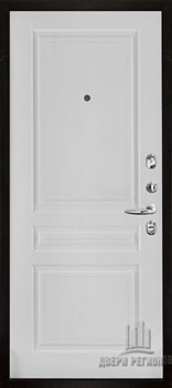 Дверь входная Флагман Монарх Z, цвет Бетон графит, панель - Турин цвет Эмаль белая - фото 106742