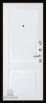 Дверь входная Флагман Монарх Z, цвет Бетон графит, панель - perfecto цвет Белый бархат - фото 106750