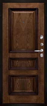 Дверь входная Флагман Монарх Z, цвет Бетон графит, панель - Барселона цвет Дуб brandy - фото 106754