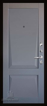 Дверь входная взломостойкая Сенатор плюс SOLID, цвет cерый нубук soft, панель - perfecto цвет Серый бархат - фото 106828