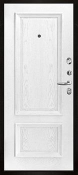 Дверь входная Президент S1Z, цвет графит с блестками антик, панель - корсика цвет дуб perla - фото 107098