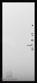 Дверь входная Президент Люкс зеркало, цвет горький шоколад, панель - aurum цвет манхэттен  гладкий - фото 107202