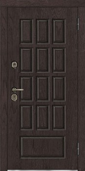 Дверь входная уличная Центурион Люкс, цвет английский орех, панель - центурион люкс цвет белая эмаль - фото 108222