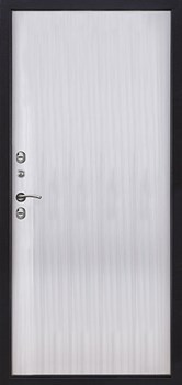 Дверь входная уличная Термо 3, цвет антик темное серебро, панель - термо 3 цвет венге светлый - фото 108330