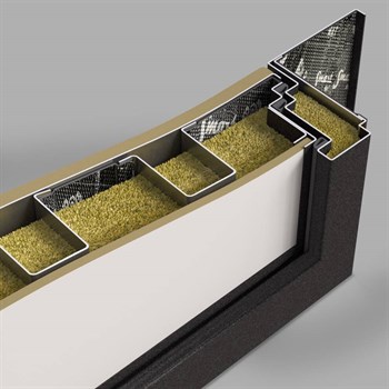 Входная дверь ISSIDA 01 - Сандал белый, стекло белое - фото 109697