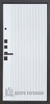 Дверь входная Страж К-14, цвет Черная шагрень, Вставка  Орех каньон коньяк 666-2, панель - 3k yodoors-14 цвет velluto bianco ag 700 - фото 110182