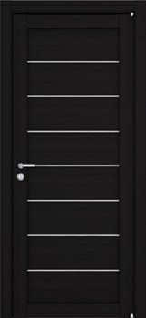 Дверь межкомнатная LIGHT 2125 шоко велюр остекленная - фото 110292