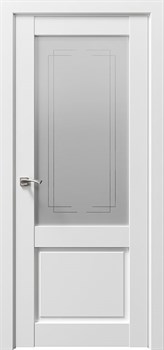 Дверь межкомнатная Сицилия 90001 снежная королева остекленная - фото 110302