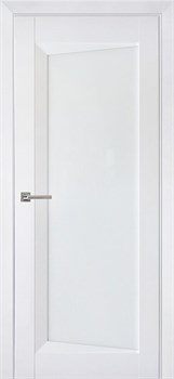 Дверь межкомнатная Перфекто (Perfecto) 105 белый бархат остекленная - фото 110327