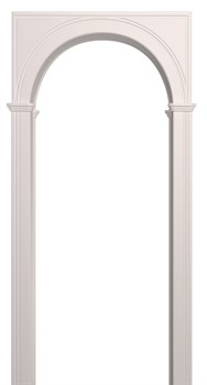 АРКА ПАЛЕРМО ПВХ,ЦВЕТ - БЕЛАЯ ЭМАЛЬ
