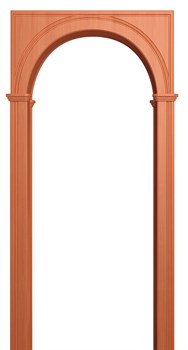 АРКА ПАЛЕРМО ПВХ,ЦВЕТ - ВИШНЯ ОКСФОРД