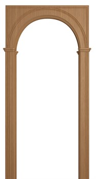 АРКА ПАЛЕРМО ПВХ,ЦВЕТ - ДУБ СВЕТЛЫЙ