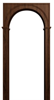 АРКА ПАЛЕРМО ПВХ,ЦВЕТ - ТЕМНЫЙ ОРЕХ