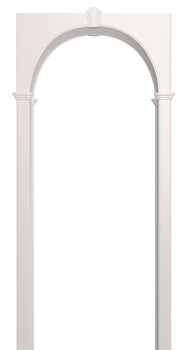 АРКА МИЛАНО ПВХ,ЦВЕТ - БЕЛАЯ ЭМАЛЬ