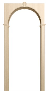 АРКА МИЛАНО ПВХ,ЦВЕТ - БЕЛЕНЫЙ ДУБ