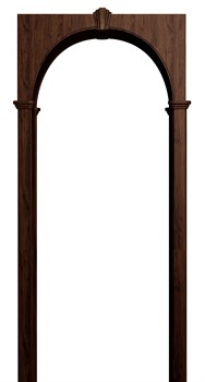 АРКА МИЛАНО ПВХ,ЦВЕТ - ТЕМНЫЙ ОРЕХ