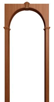 АРКА МИЛАНО ПВХ,ЦВЕТ - ИТАЛЬЯНСКИЙ ОРЕХ