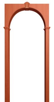 АРКА МИЛАНО ПВХ,ЦВЕТ - ВИШНЯ ОКСФОРД