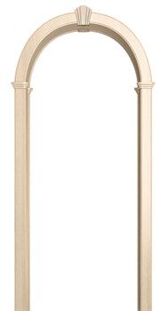 АРКА РОМАНСКАЯ ПВХ,ЦВЕТ - БЕЛЕНЫЙ ДУБ