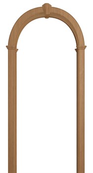 АРКА РОМАНСКАЯ ПВХ,ЦВЕТ - СВЕТЛЫЙ ДУБ
