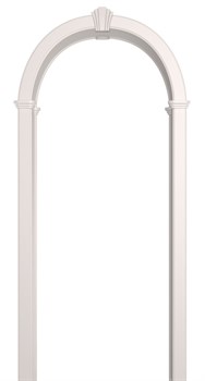 АРКА РОМАНСКАЯ ПВХ,ЦВЕТ - БЕЛАЯ ЭМАЛЬ