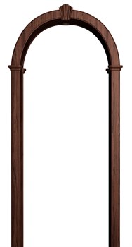 АРКА РОМАНСКАЯ ПВХ,ЦВЕТ - ТЕМНЫЙ ОРЕХ