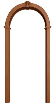 АРКА РОМАНСКАЯ ПВХ,ЦВЕТ - ИТАЛЬЯНСКИЙ ОРЕХ