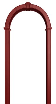 АРКА РОМАНСКАЯ ПВХ,ЦВЕТ - КРАСНЫЙ КЛЕН