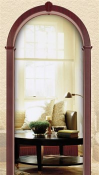 АРКА РОМАНСКАЯ ПВХ В ИНТЕРЬЕРЕ С ДЕКОРАТИВНЫМ ЗАМКОМ