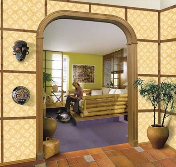 АРКА РОМАНСКАЯ ЭКОШПОН СО СВОДОРАСШИРИТЕЛЕМ В ИНТЕРЬЕРЕ