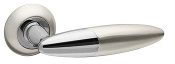 Ручка Fuaro (Фуаро) раздельная R.RM54.SOLO (SOLO RM) SN/CP-3 матовый никель/хром - фото 115075