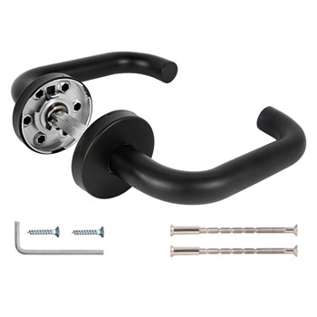 Ручка Fuaro (Фуаро) раздельная R.DSS201-0203/19 (8х110 мм) (INOX 201) BLACK - фото 115479