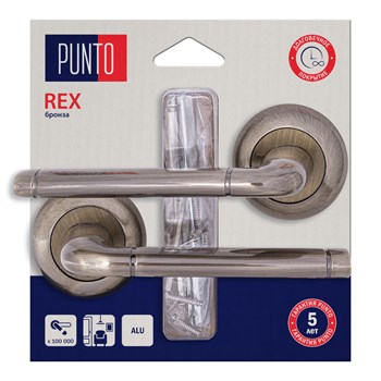 Ручка Punto (Пунто) раздельная LM/A R.TL54.REX/HD ABG-6 бронза - фото 115706
