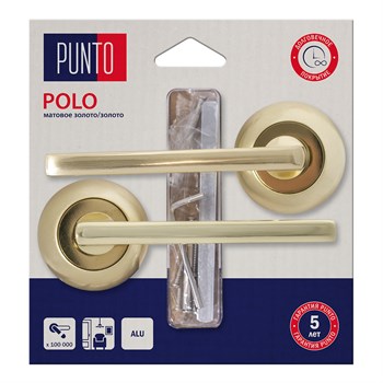 Ручка Punto (Пунто) раздельная LM/A R.TL54.POLO/HD SG/GP-4 матовое золото/золото - фото 115903