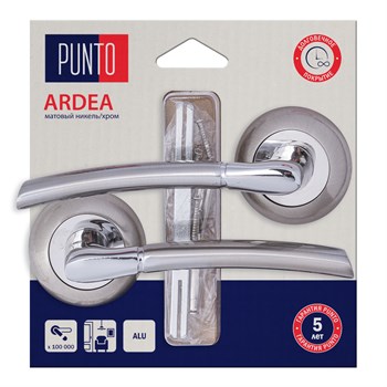 Ручка Punto (Пунто) раздельная LM/A R.TL54.ARDEA/HD SN/CP-3 матовый никель/хром - фото 116051
