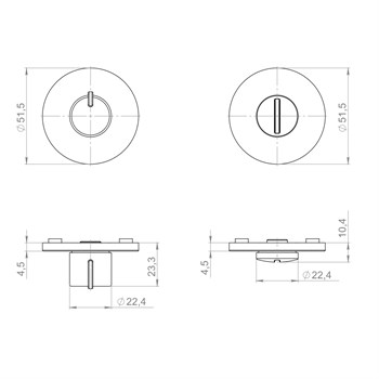 Ручка Armadillo (Армадилло) поворотная BK6.R.YM MWSC-33 итальянский тисненый - фото 116525