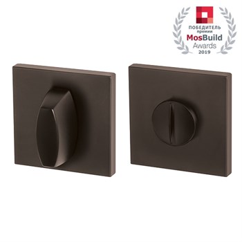 Ручка Armadillo (Армадилло) поворотная BK6.K.USS52 (WC-BOLT BK6 USS) BPVD-77 вороненый никель - фото 116609