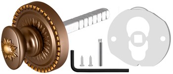 Ручка Armadillo (Армадилло) поворотная BKW8.R.CL55 (BKW8/CL) BB-17 коричневая бронза - фото 116674