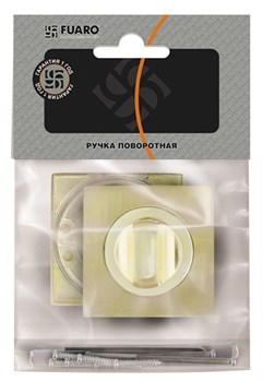 Ручка Fuaro (Фуаро) поворотная BK6.K.KM52 (BK6 KM) AB/GP-7 бронза/золото - фото 117156