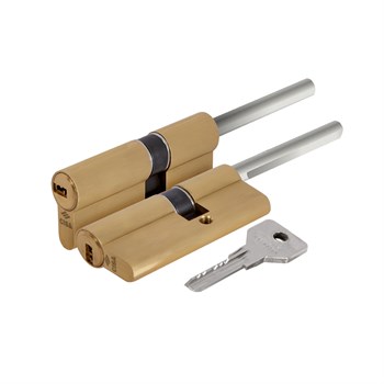 Цилиндровый механизм Cisa (Чиза) под вертушку (дл. шток) ASIX OE307-91.00 (75 мм/40+10+25), ЛАТУНЬ - фото 117679